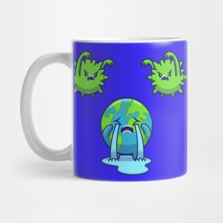 World Scare Corona Virus Cartoon Mug